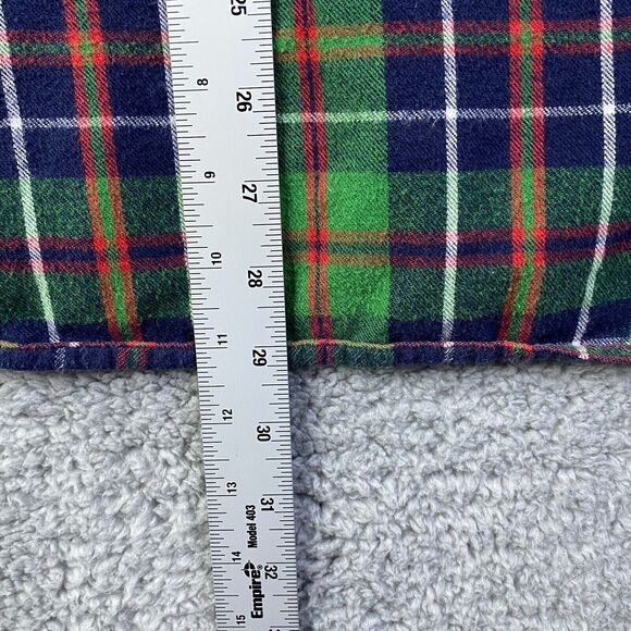 L.L. Bean Men's Green Plaid Dress Shirt - Picture 8 of 13